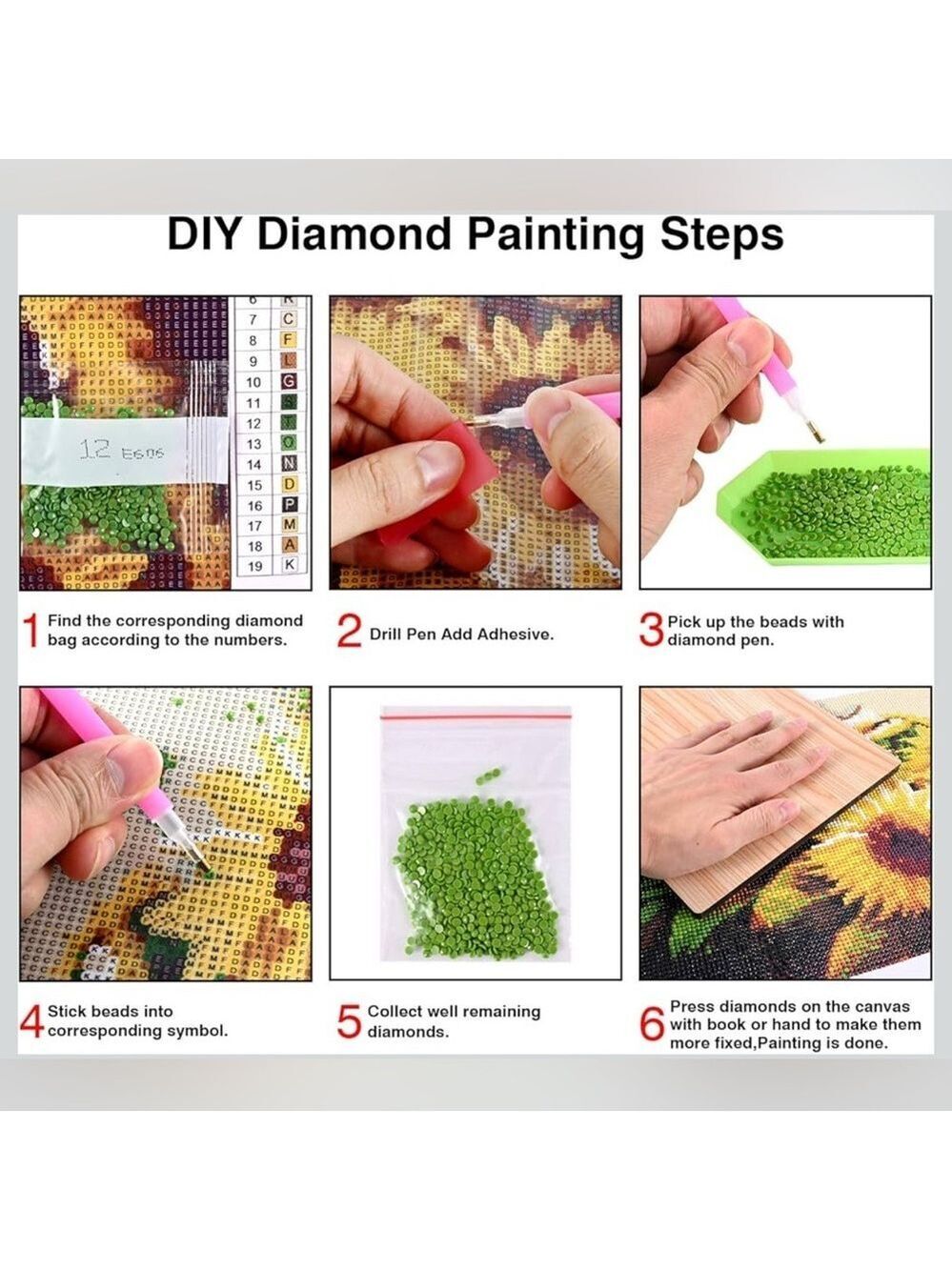 5D DIY Diamond Painting Kit Snowman Christmas Full Drill Design Christmas Wreath - Picture 3 of 9